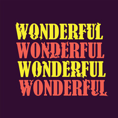 Minimal Word Wonderful Editable Text Effect Design, Effect Saved In Graphic Style.