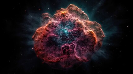 space galaxy cloud nebula. Stary night cosmos. Universe science astronomy. Supernova background generative AI