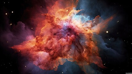 space galaxy cloud nebula. Stary night cosmos. Universe science astronomy. Supernova background generative AI