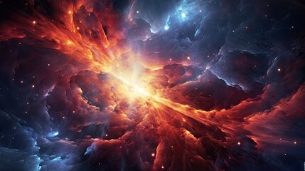 space galaxy cloud nebula. Stary night cosmos. Universe science astronomy. Supernova background generative AI