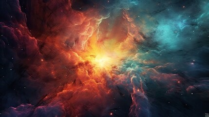 space galaxy cloud nebula. Stary night cosmos. Universe science astronomy. Supernova background generative AI