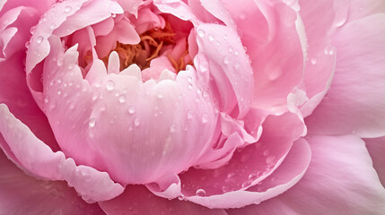 pink peony close up