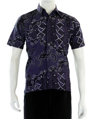 Exclusive batik shirt with modern decorative motifs. Imaging the wearer as a man who upholds local values but still looks expensive.	