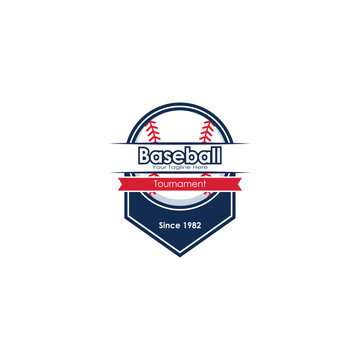 Baseball logo isolated vector graphics
