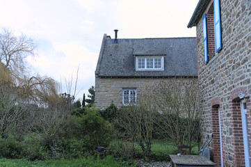 old english style french village (Brittany, Lancieux)