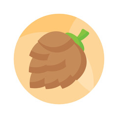 Check this beautifully designed icon of pine cone in modern style