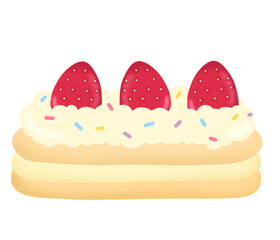fresh cream strawberry short cake