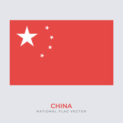 National Flag of china vector design, china flag transparent design vector png