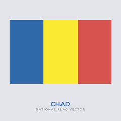 National Flag of chad vector design, chad flag transparent design vector png