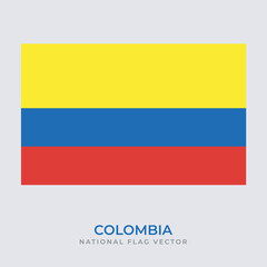Fototapeta premium National Flag of colombia vector design, frag of colombia transparent design vector png