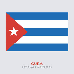 National Flag of cuba vector design, frag of cuba transparent design vector png