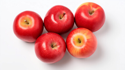 Fresh apples on a white background
