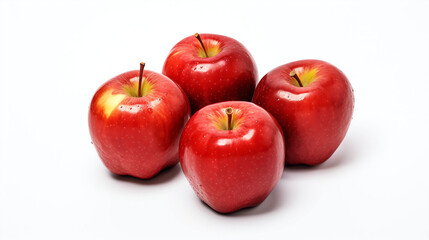 Fresh apples on a white background
