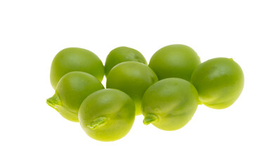 green young peas isolated