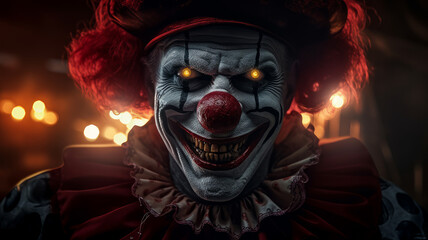 creepy monster clown