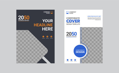 Creative corporate book cover design