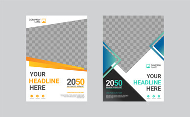 Naklejka premium Creative corporate book cover design