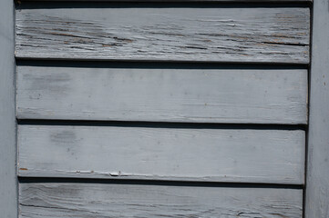 Blue wooden slats