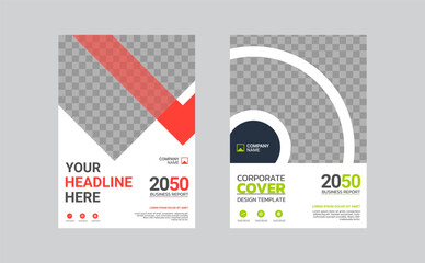 Fototapeta premium Creative corporate book cover design