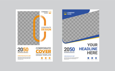 Fototapeta premium Creative corporate book cover design