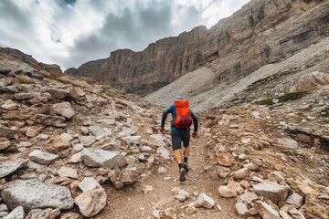 hiking in the mountains generative AI