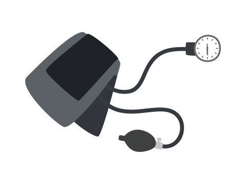 grey blood pressure monitor medical device clip art preview