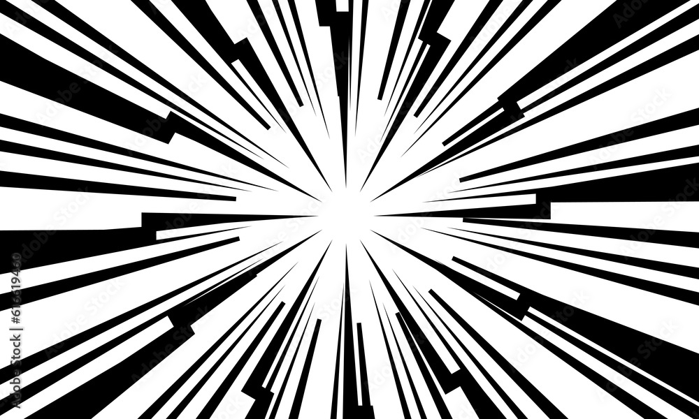 Aufkleber white abstract background with futurisctic and modern and black ray burst style speed vector design