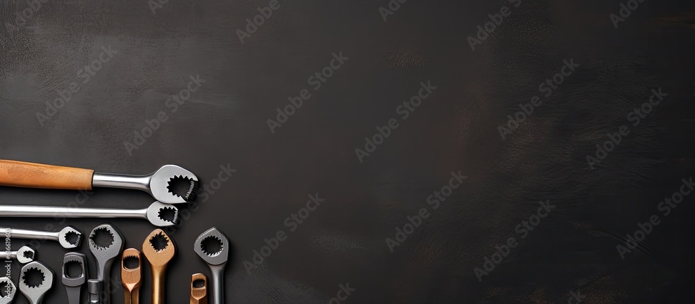 Aufkleber A bunch of tools are lined up on a wall created with Generative AI technology