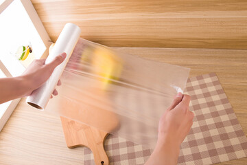 Clean and transparent preservation bag, plastic wrap, transparent bag