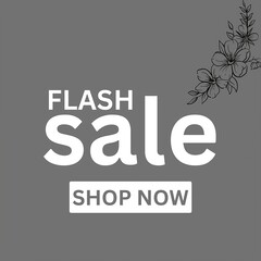 Flash sale poster banner for online stores 