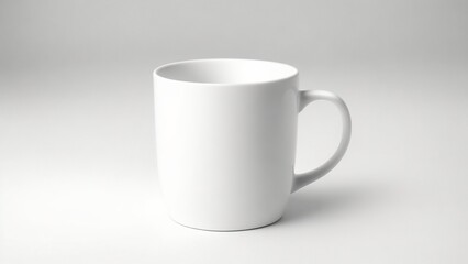 white cup on white background