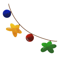 christmas illustration hand drawn cartoon style