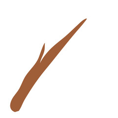 Illustration of a Brown Tree Branch