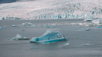 Icebergs And Ice glaciers in Iceland