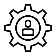 Human resource management icon