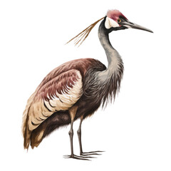 Obraz premium crane bird looking on background