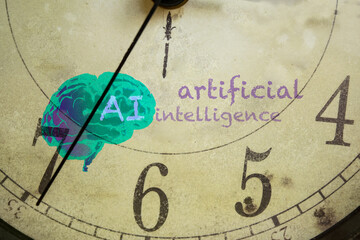 time of artificial intelligence. concept