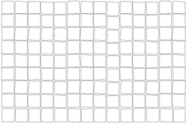 cobble stone on ground vector, tiles mosaic pattern. texture interior background line art. set of graphics elements drawing for architecture and landscape design. cad pattern