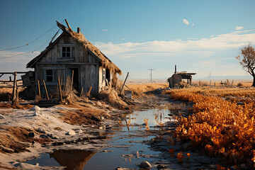 Old little cottage, Generative AI