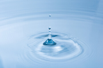 falling of a drop of water,water Droplets and splatters background.