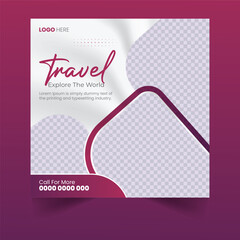 Travel social media Post Design