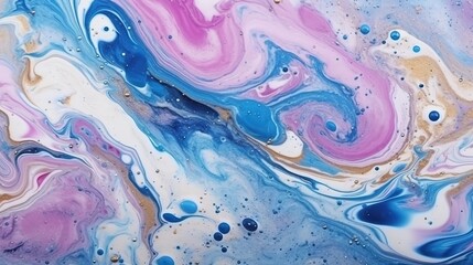Marble ink abstract art, abstract painting (Ai generated)