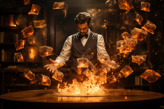 Levitating Cards, magic Generative AI
