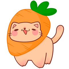 cat carrot so fuuny 