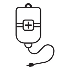 infusion medicine icon vector