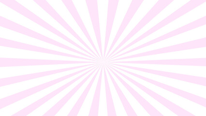 Pink and white sunburst background