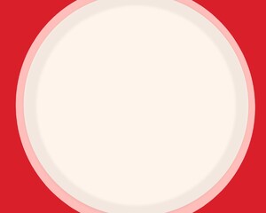 red round frame  , pastel background