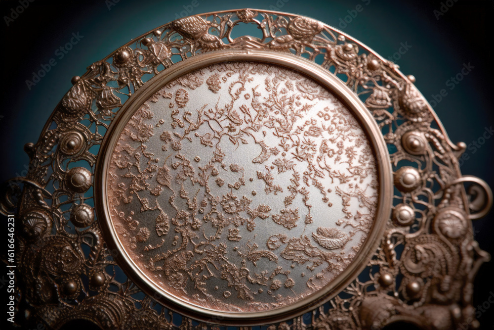 Aufkleber a close-up shot of the surface of a mirror - generative ai