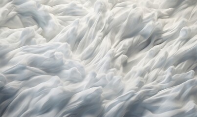 Fototapeta premium a very large amount of white stuff in the air with a blurry background. generative ai
