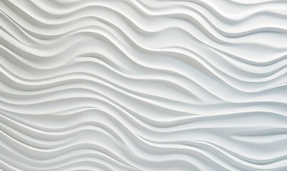  an abstract white background with wavy lines and curves in the center.  generative ai